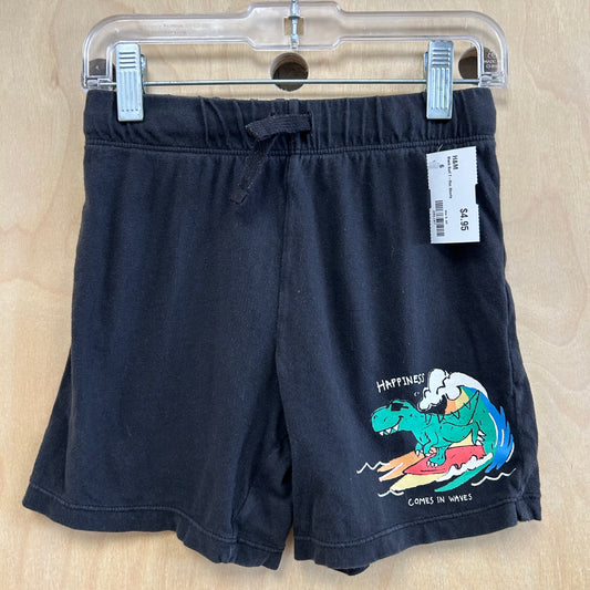 Black Surf T-Rex Shorts