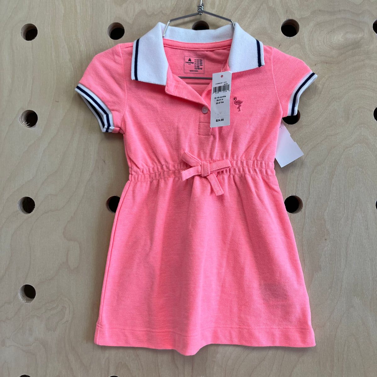 Neon Pink Polo Dress NEW!!!