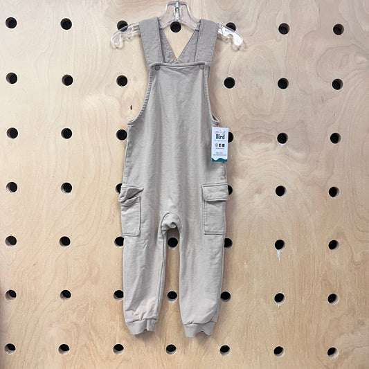 Beige Soft Overalls