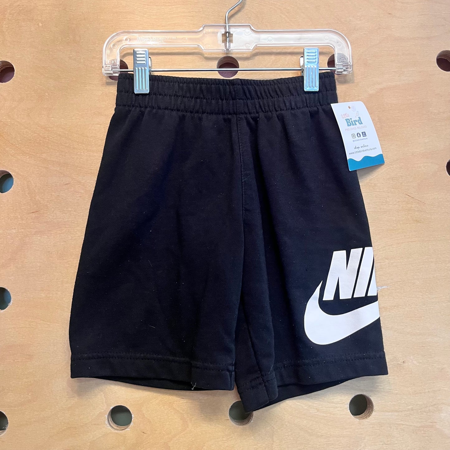 Black Logo Soft Shorts