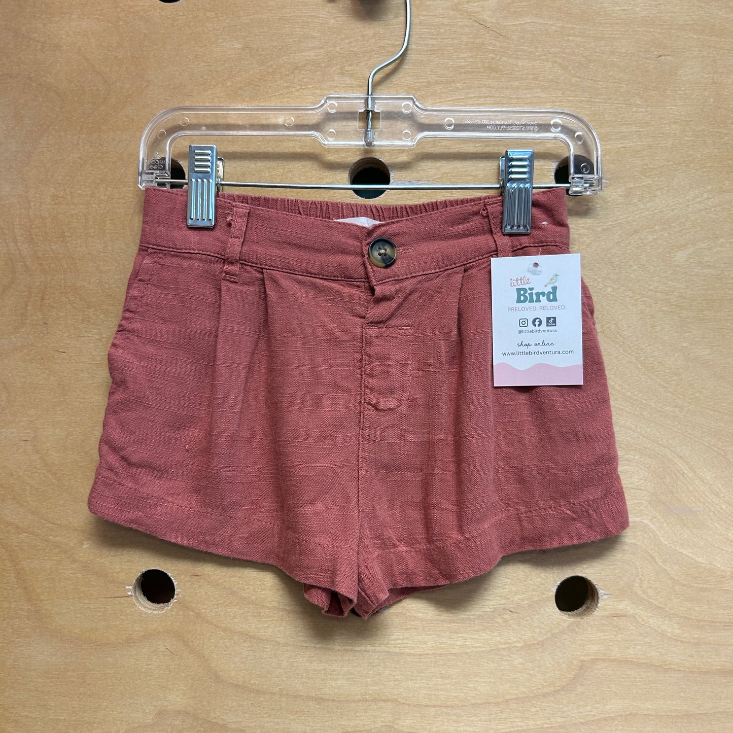 Terracotta Cotton/Bamboo Shorts