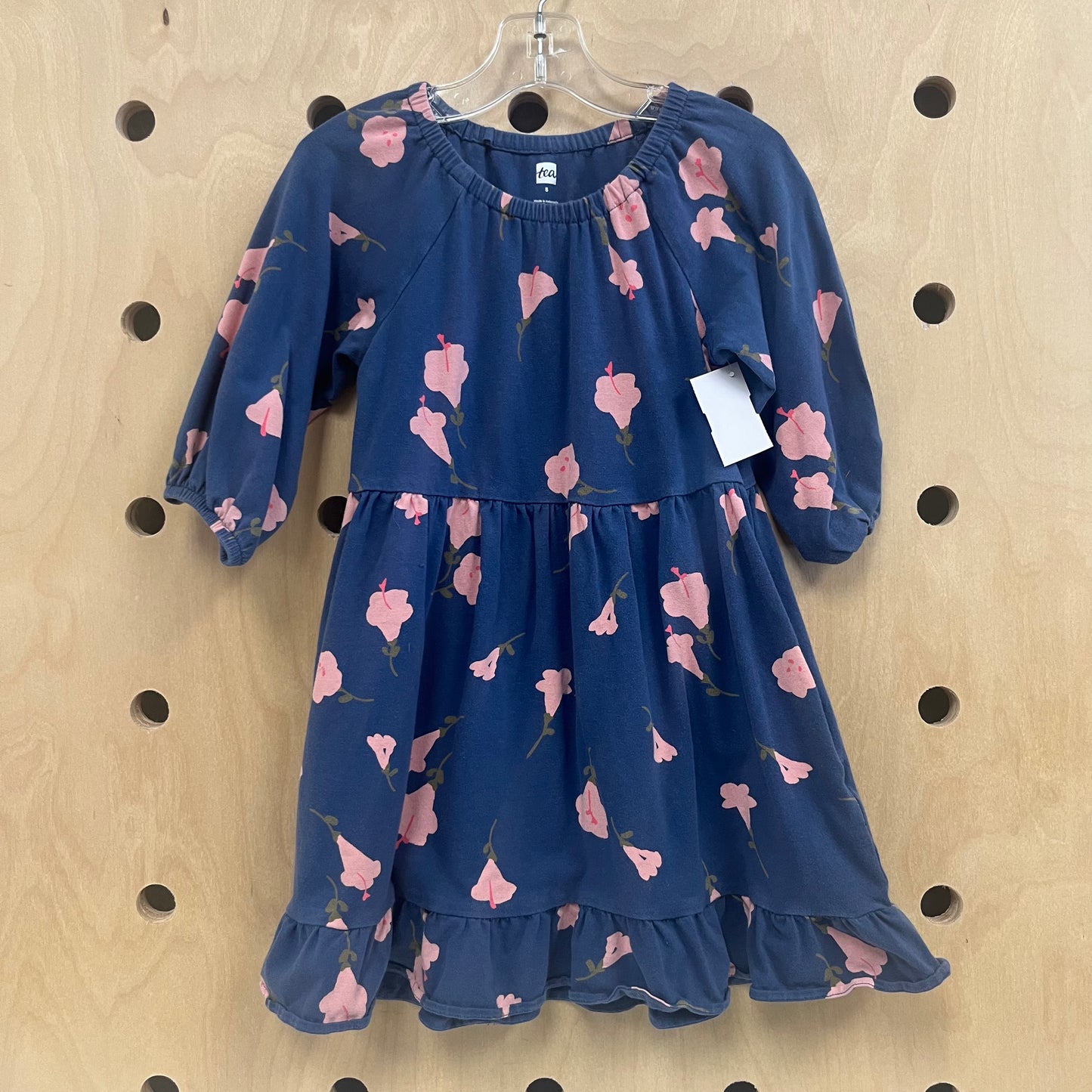 Blue+Pink Floral Dress