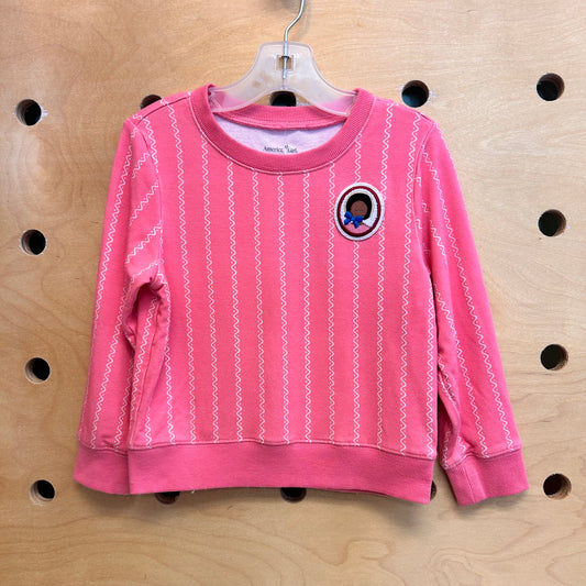 Pink Girl Patch Bamboo LS