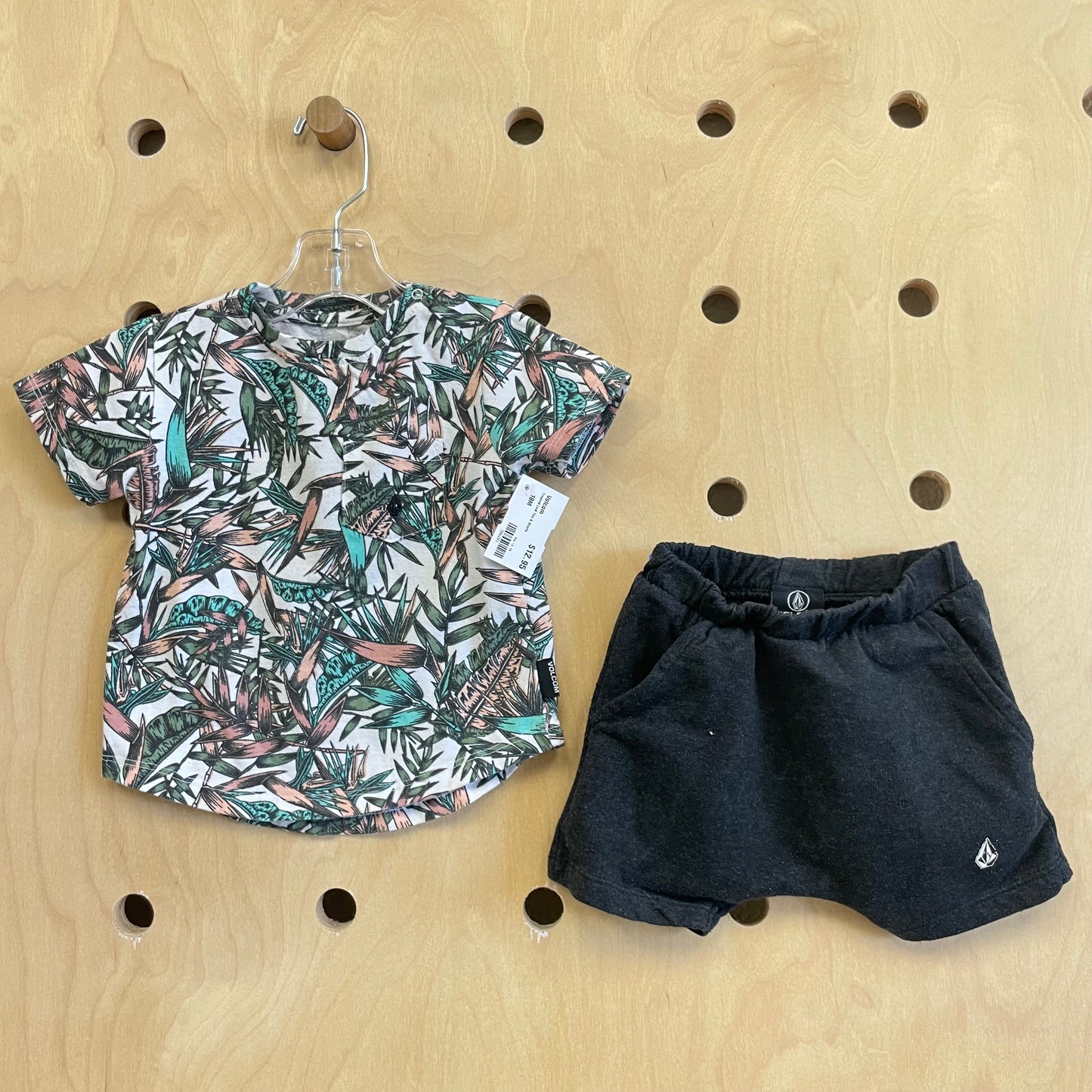 Tropical Leaf Tee & Shorts
