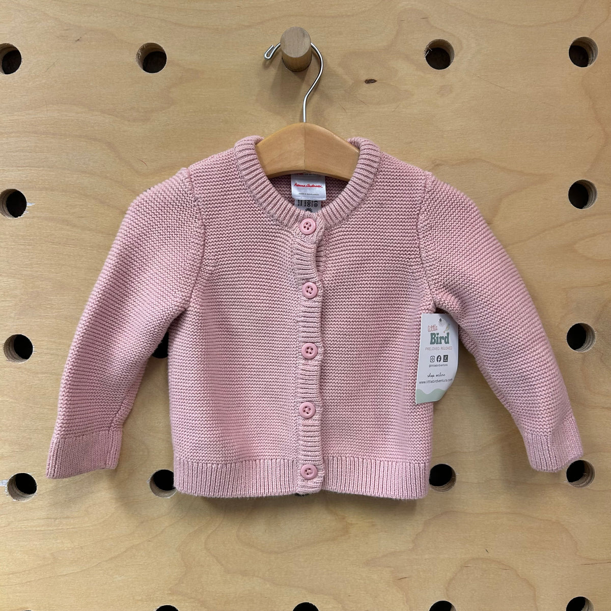 Pink Knit Cardigan