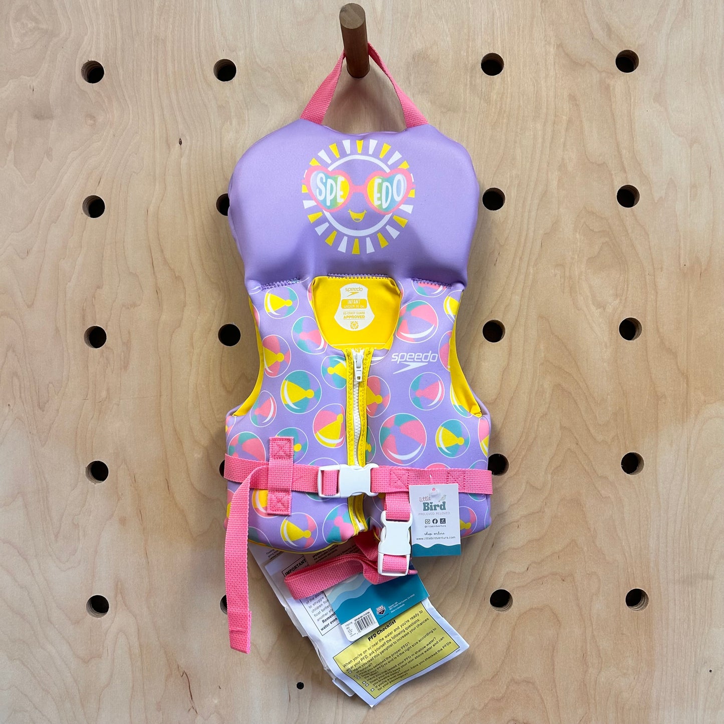 Lavender Beach Ball Life Vest NEW!