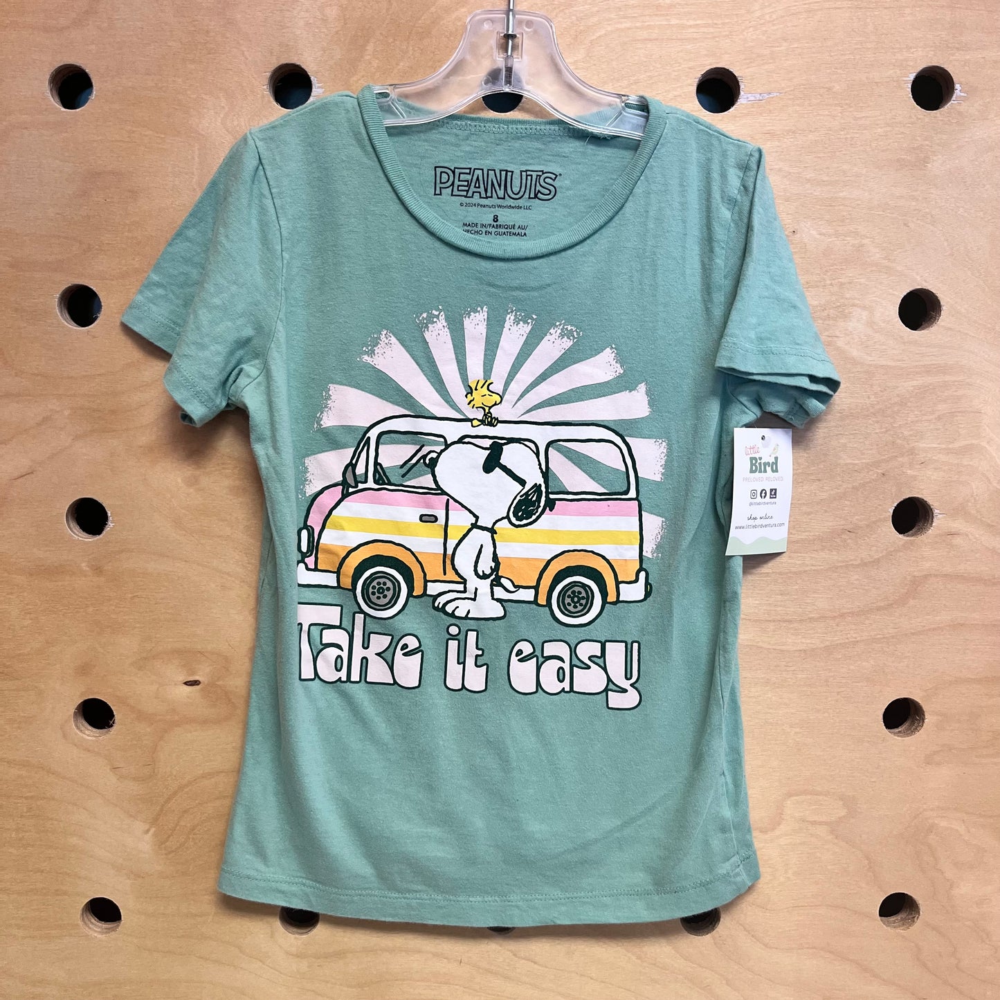 Teal 'Take It Easy' Snoopy Tee