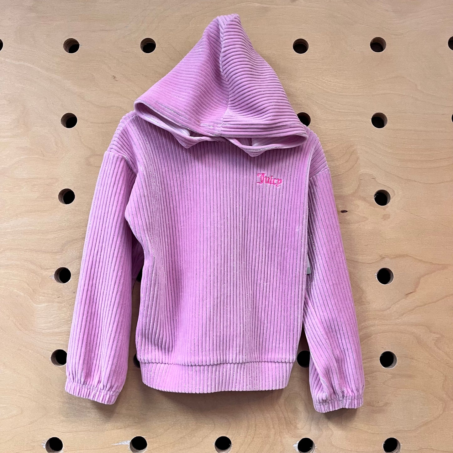 Pink/Silver Embroidered Hoodie
