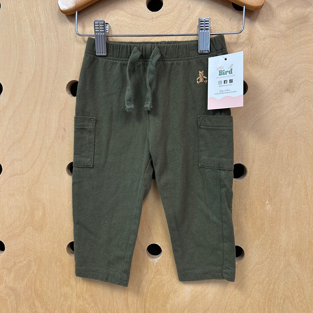 Olive Drawstring Soft Pants