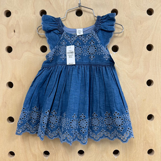 Denim Eyelet Dress NEW!