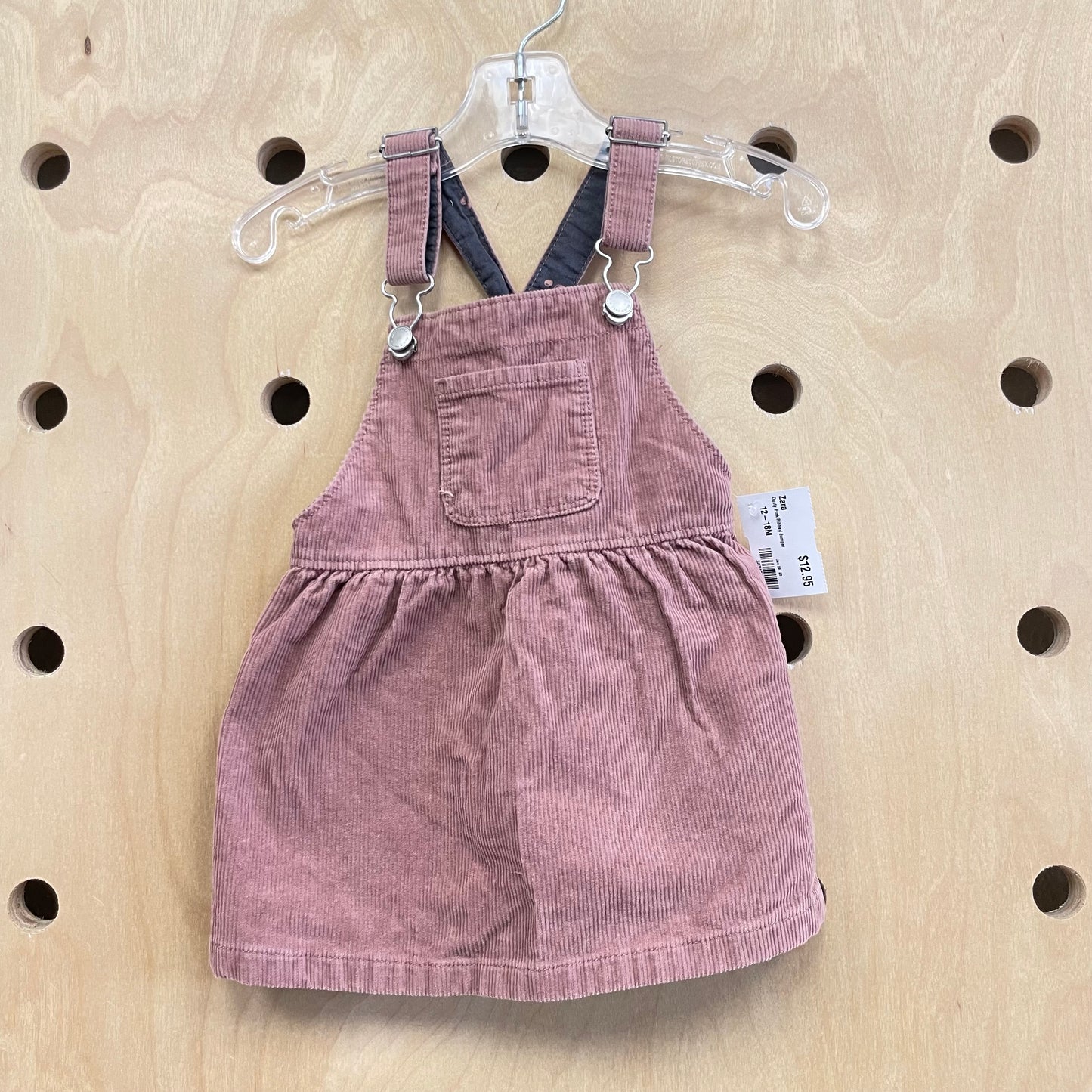 Dusty Pink Ribbed Jumper