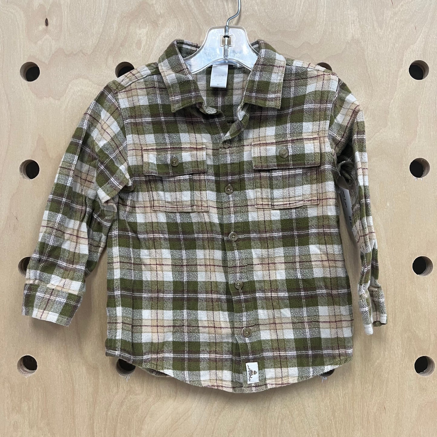 Tan Plaid Flannel