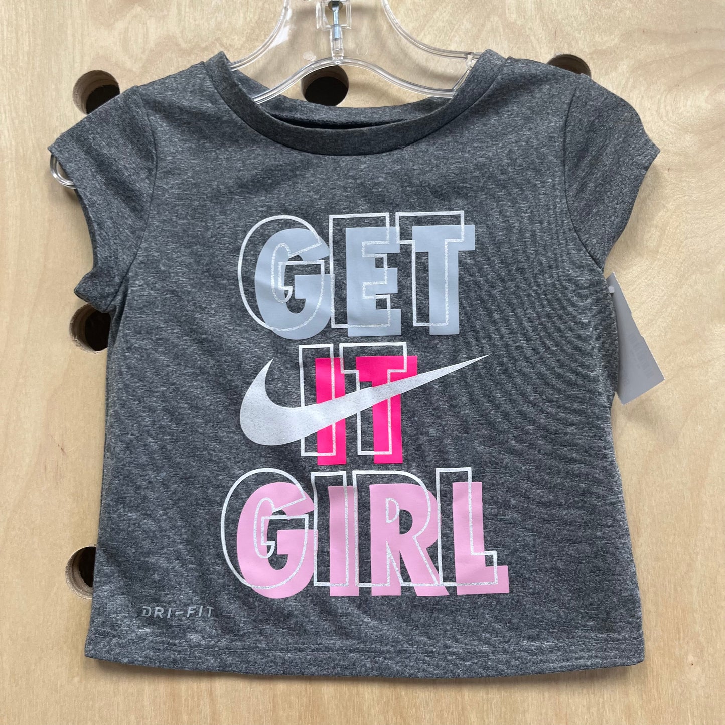 Grey Get It Girl Dri-Fit Tee