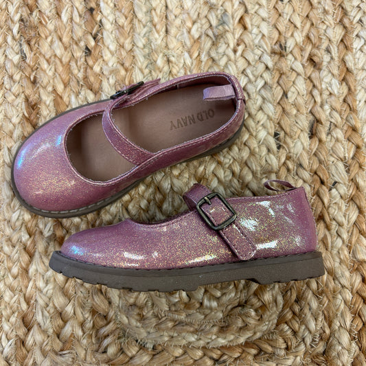 Pink Glitter Mary Janes