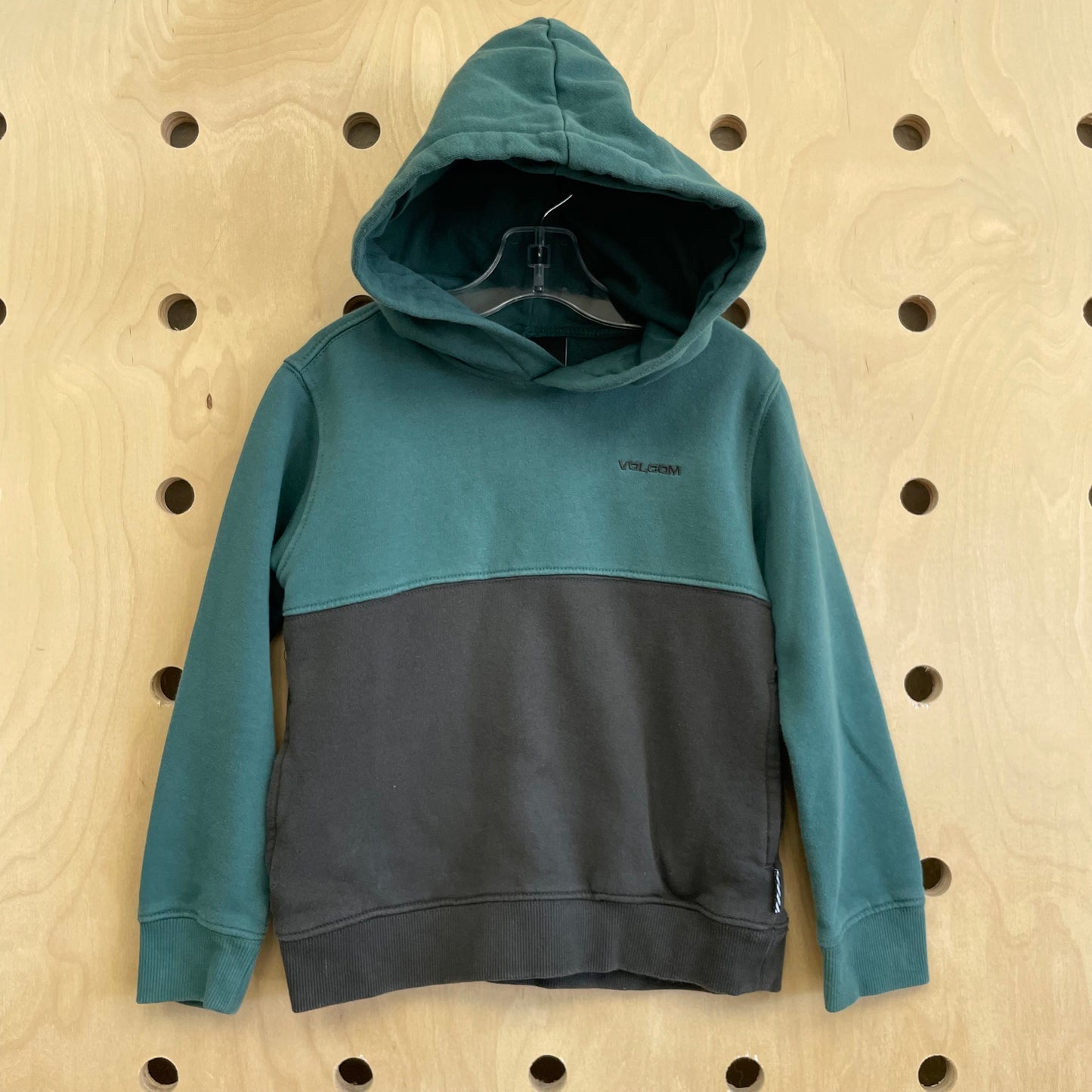 Teal & Black Hoodie Pullover