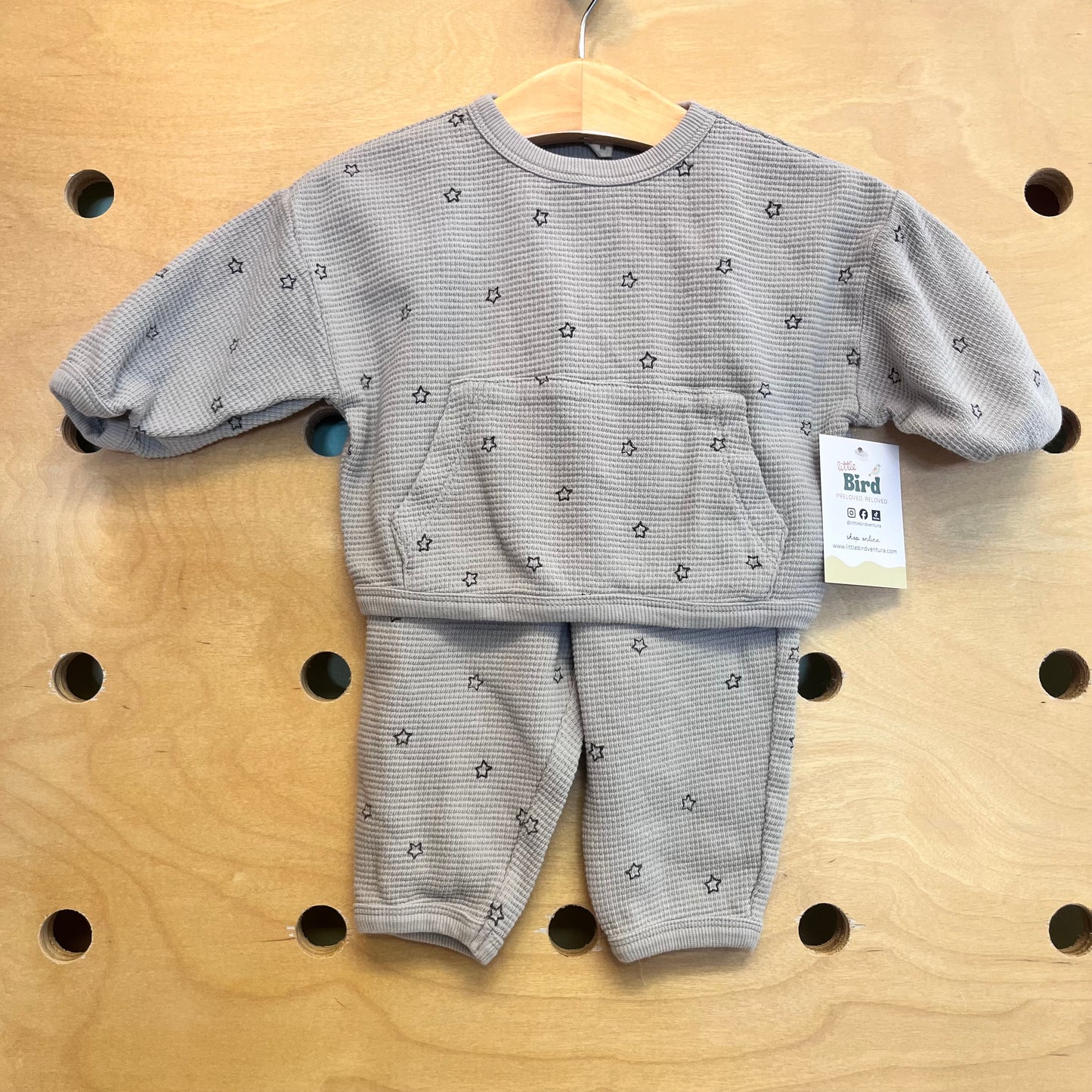 Organic Greys Stars Waffle Knit Outfit