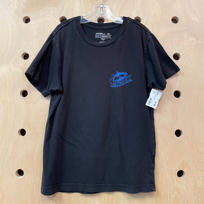 Black + Neon Bass Logo Tee