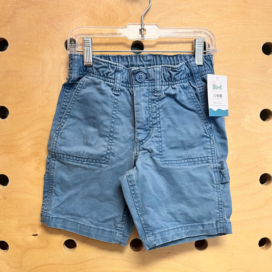 Blue Cargo Denim Shorts