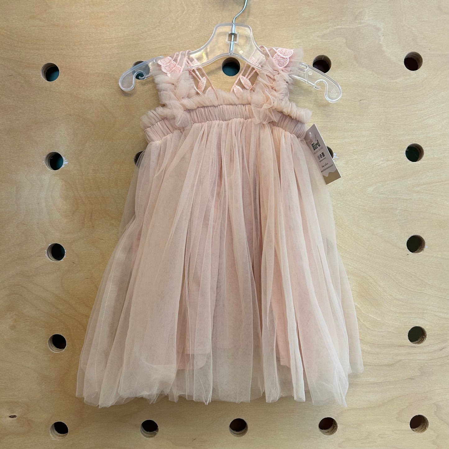 Pink Butterfly Tulle Dress