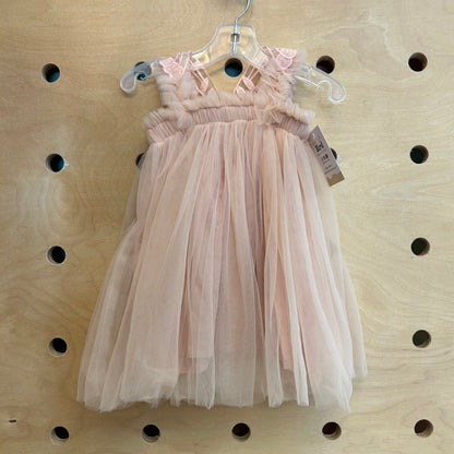 Pink Butterfly Tulle Dress
