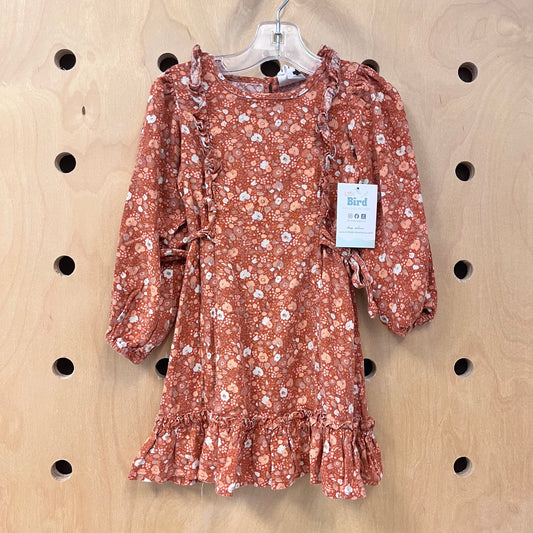 Terracotta Floral Dress