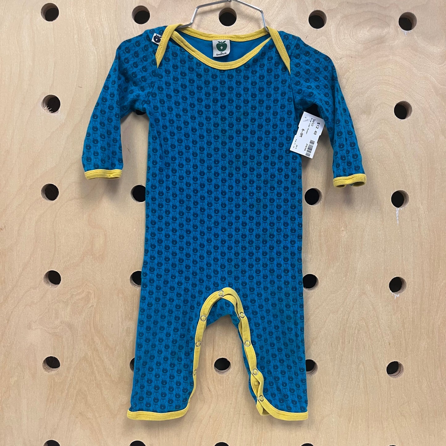Blue Logo Romper