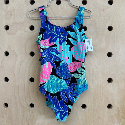 Black Floral Swimsuit