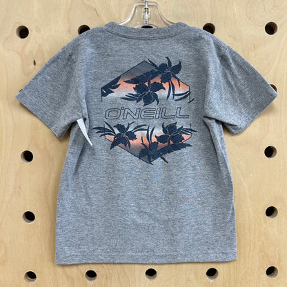 Grey Tropical Scene Tee