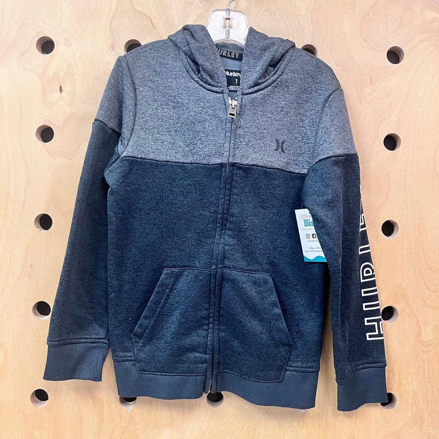 Grey Zip Hoodie