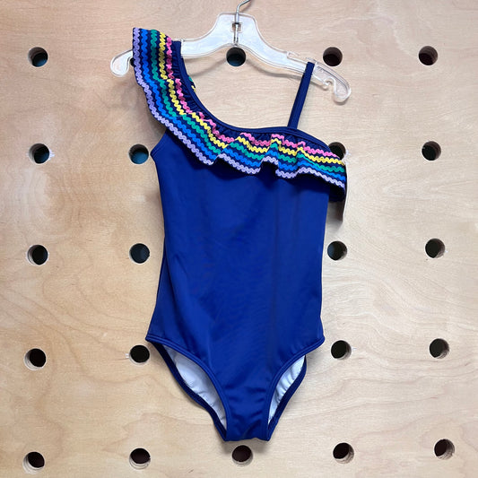 Navy/Colorful Rickrack Swimsuit