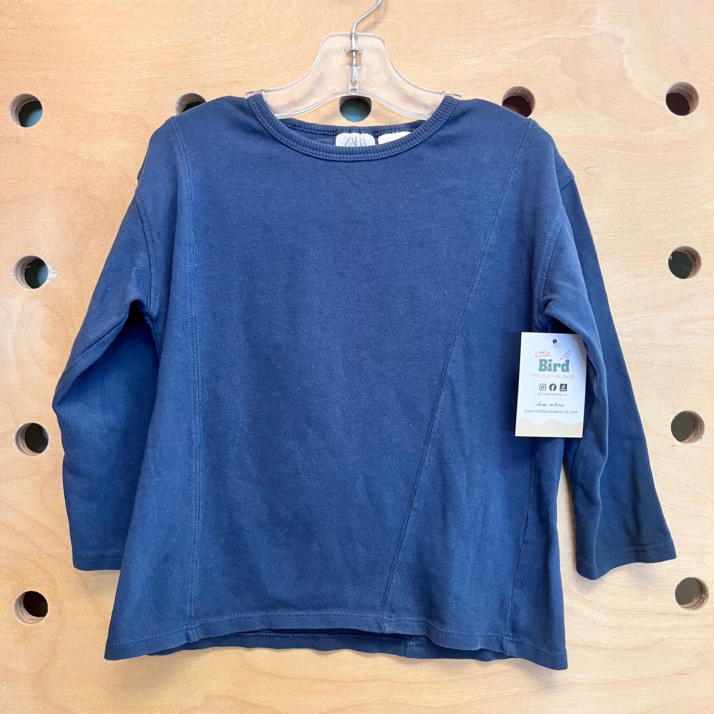 Navy LS Tee