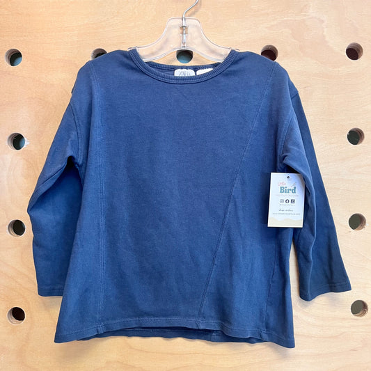 Navy LS Tee