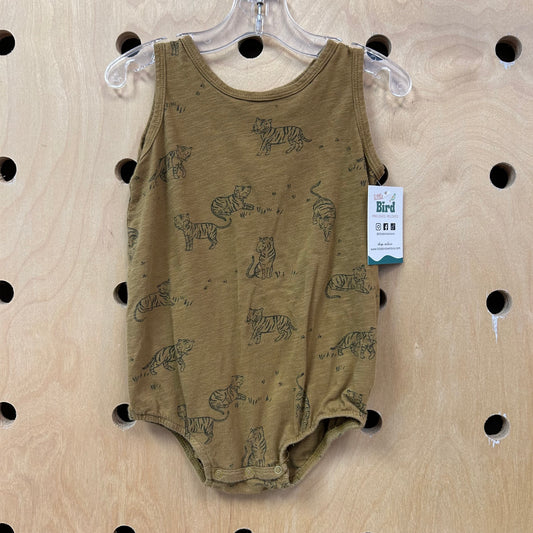 Moss Tiger Bubble Romper