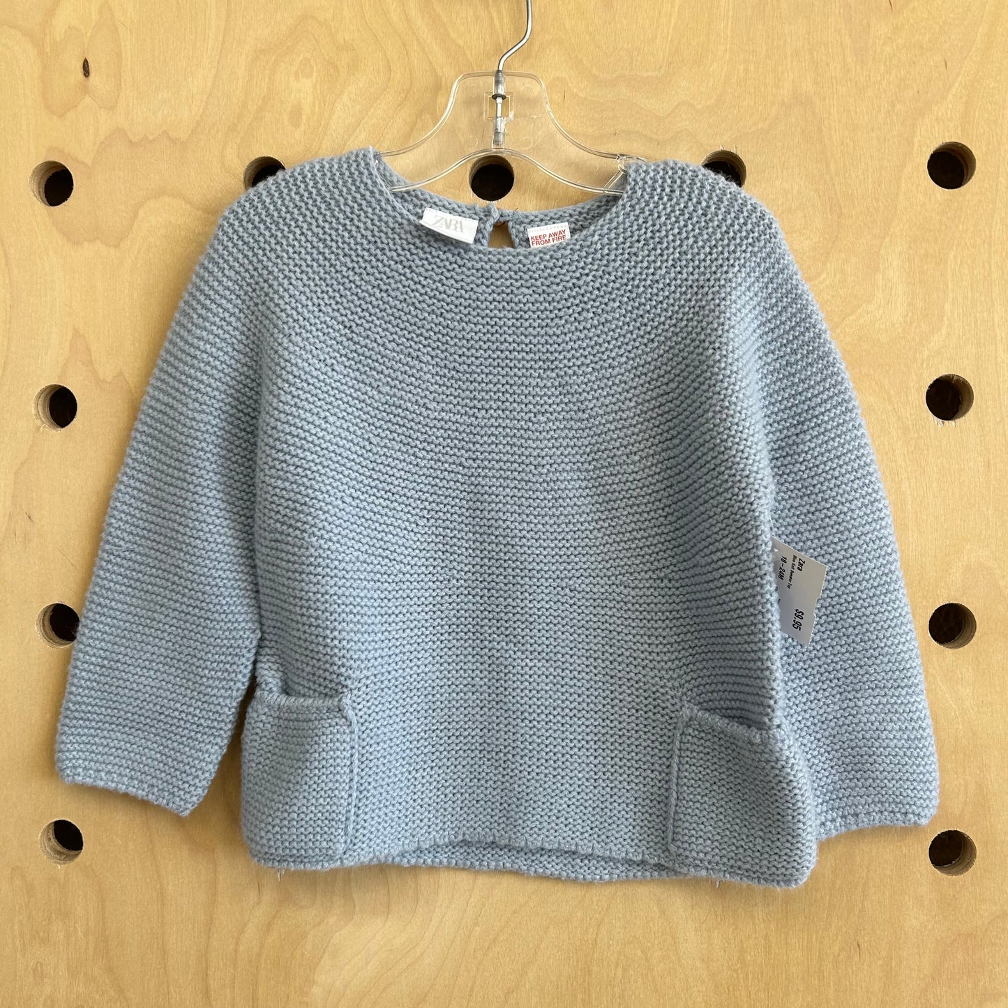 Blue Knit Sweater Top