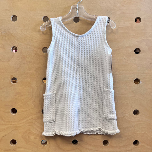 White Waffle Knit Romper