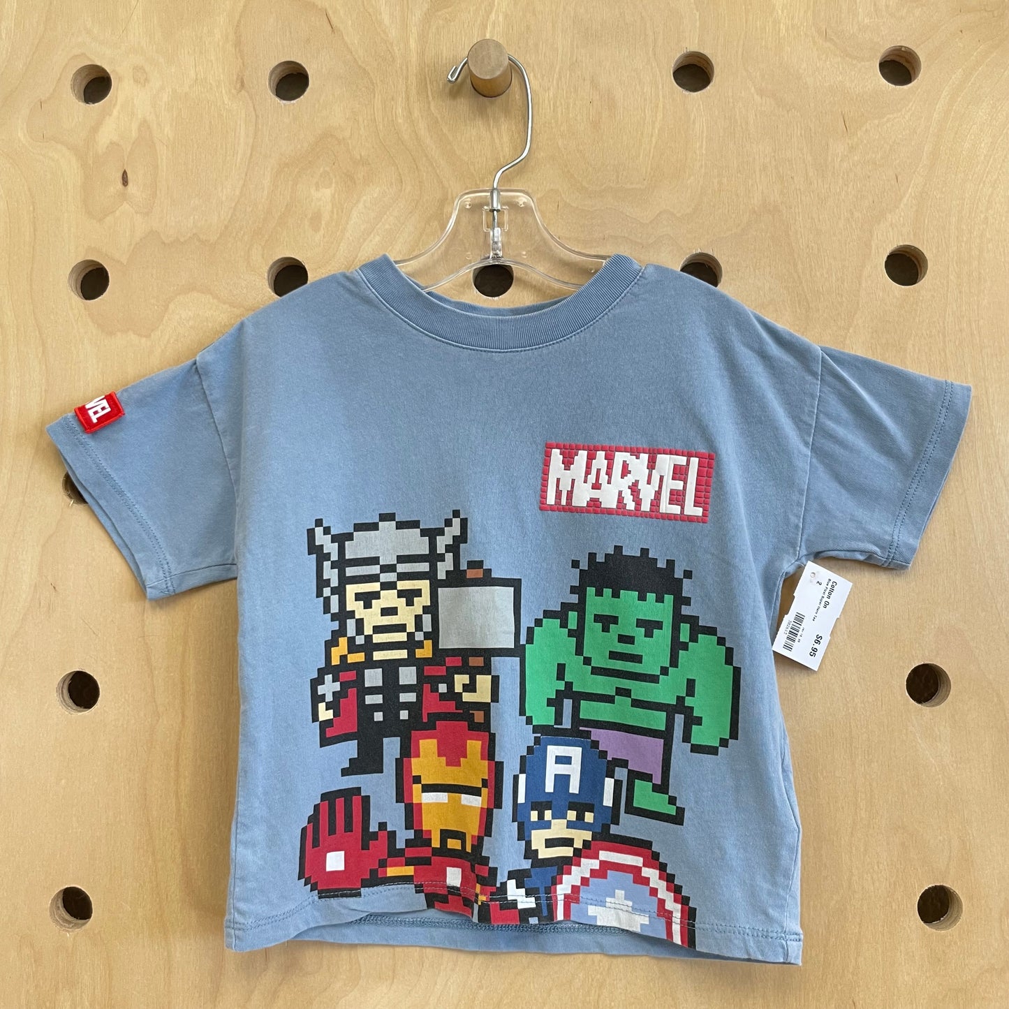 Blue Pixel Super Hero Tee