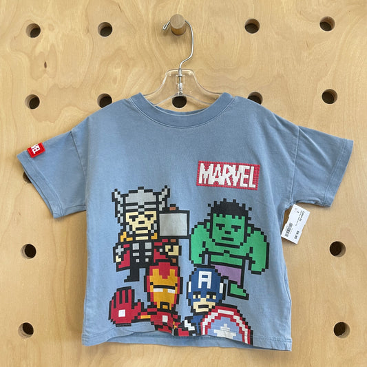 Blue Pixel Super Hero Tee