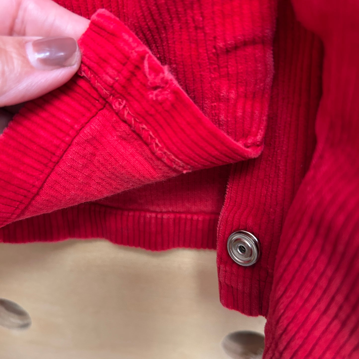 Red Colorful Sun Overalls *FLAW