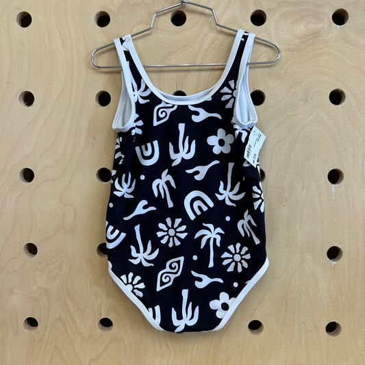 Black + White Swimsuit