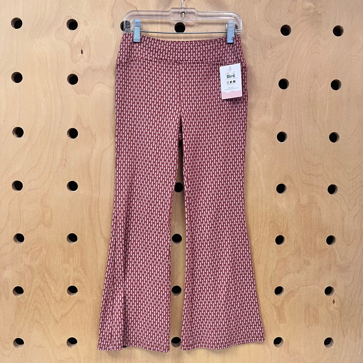 Pink/Rust Design Bell Bottoms