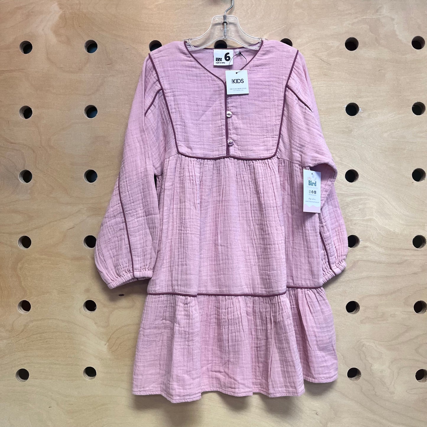 Pink/Plum Gauze Dress NEW!!