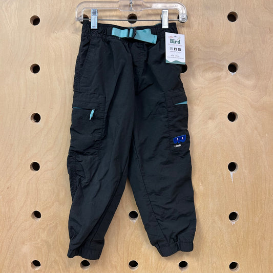 Black Quick Dry Cargo Joggers