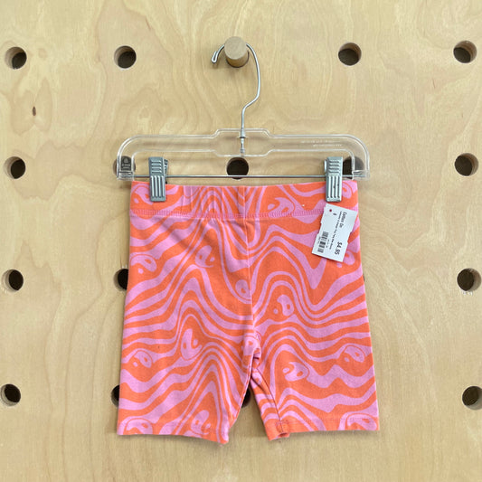 Lavender & Orange Ying Yang Bike Shorts