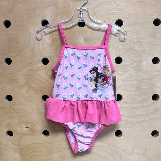 Pink Floral Princesses Swimsuit