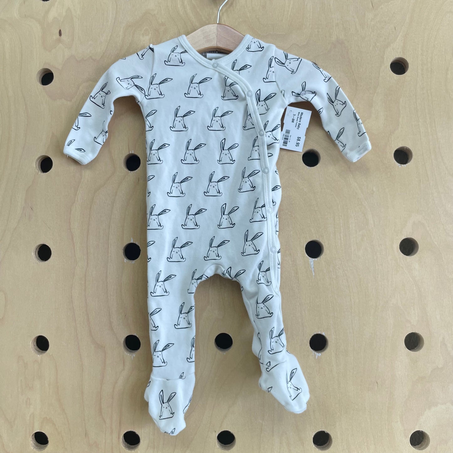 White Bunny Footies