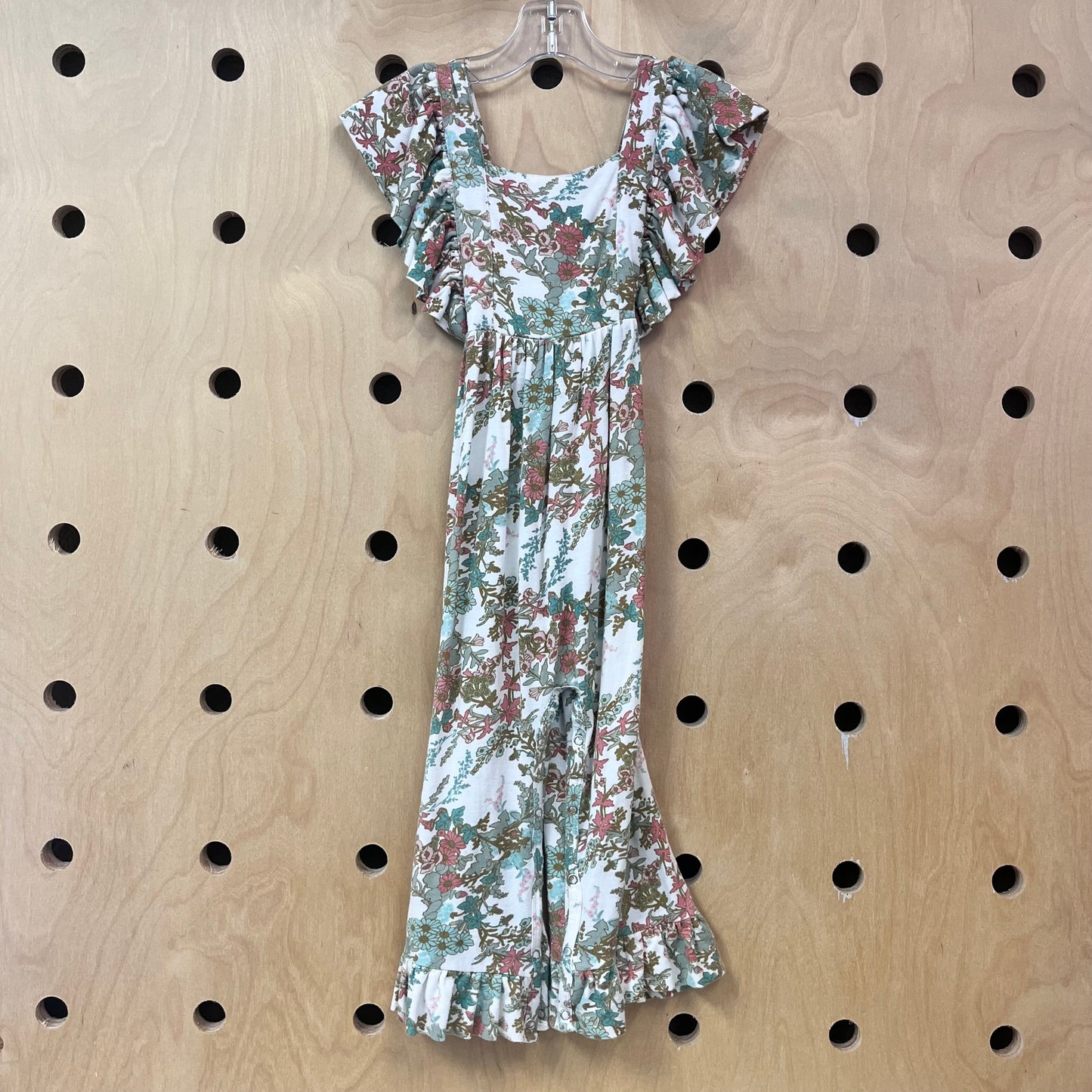 Cream Floral Bamboo Romper