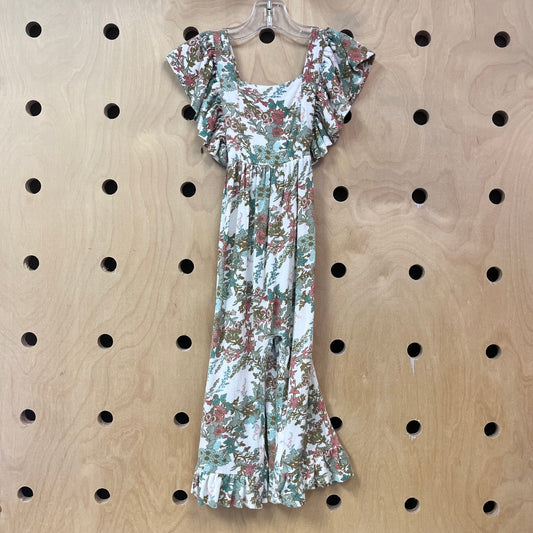 Cream Floral Bamboo Romper