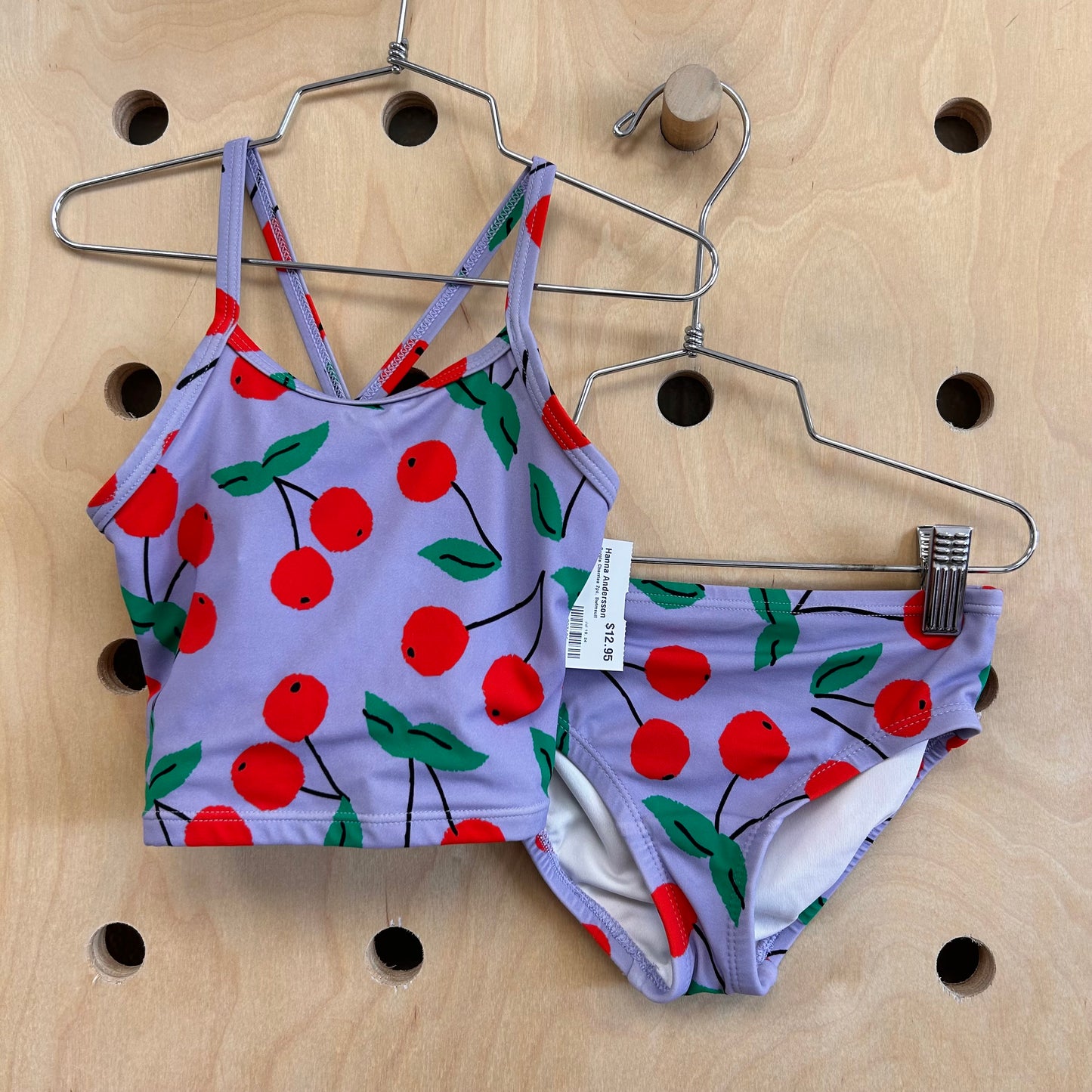 Purple Cherries 2pc. Swimsuit