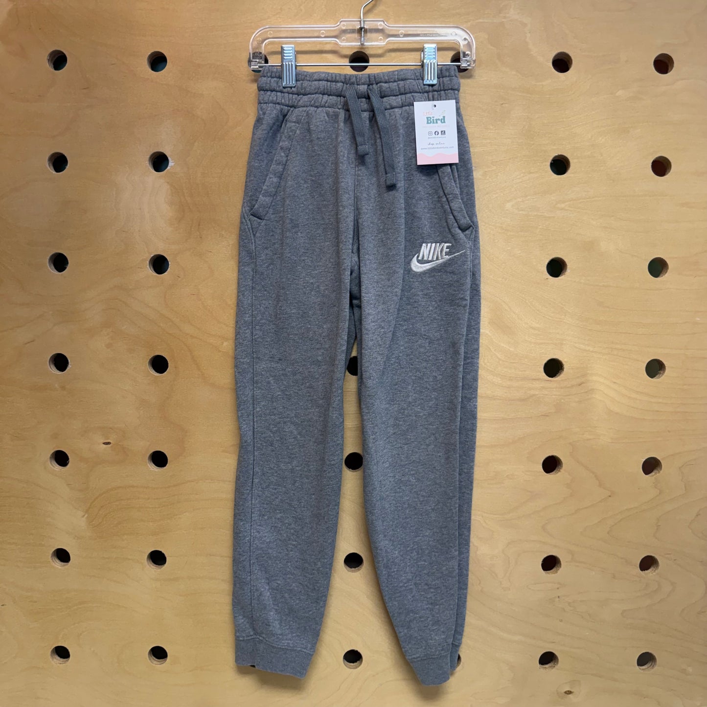 Grey Embroider Logo Joggers