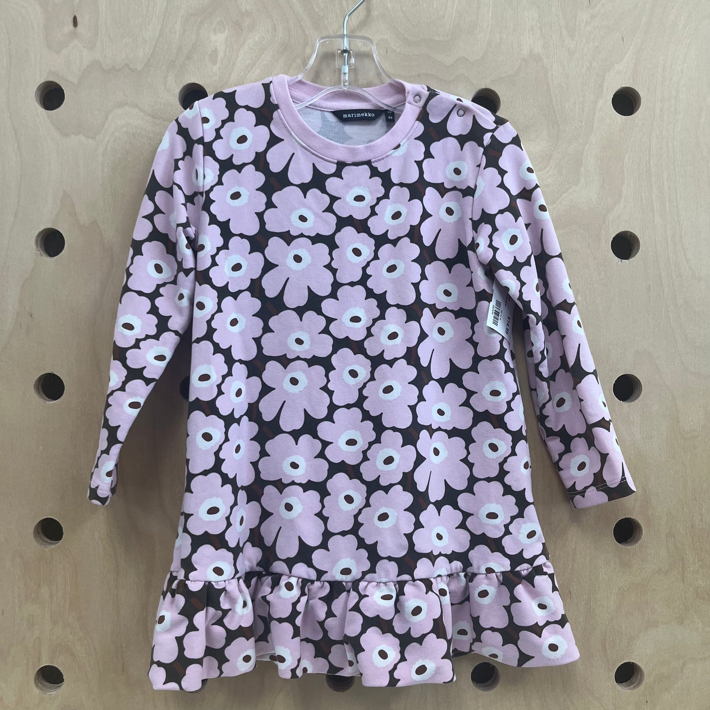 Brown & Pink Floral Dress